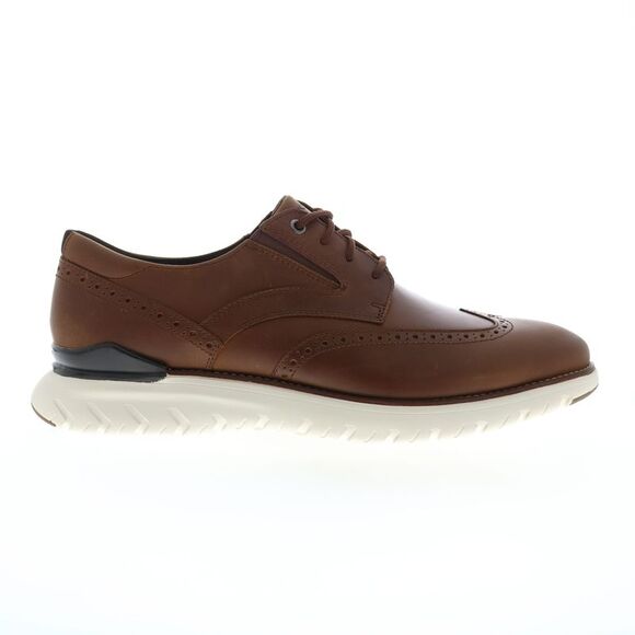 Rockport Mens Total Motion Sport Wingtip Brown Shoes (NWT) - Picture 1 of 4